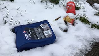 Déchets sur les routes